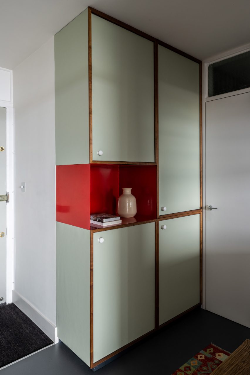 Hallway in Trellick apartment by Archmongers