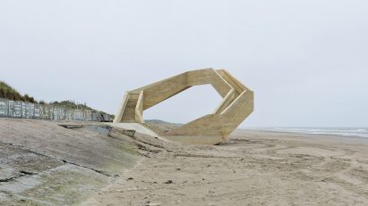 Concrete lookout point in Belgium