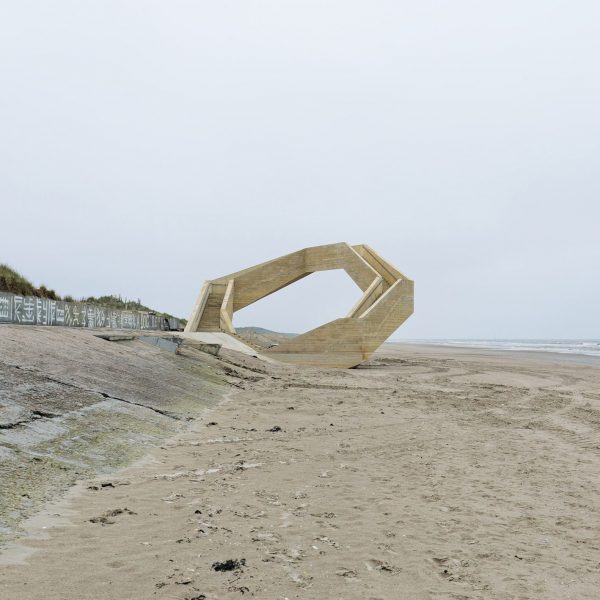 Concrete lookout point in Belgium