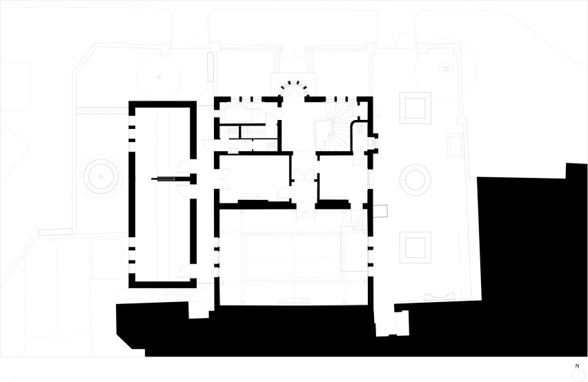 First floor plan of Westminster Coroner's Court by Lynch Architects