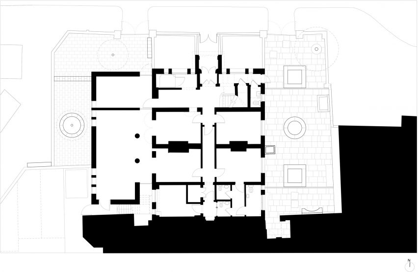 Ground floor plan of Westminster Coroner's Court by Lynch Architects