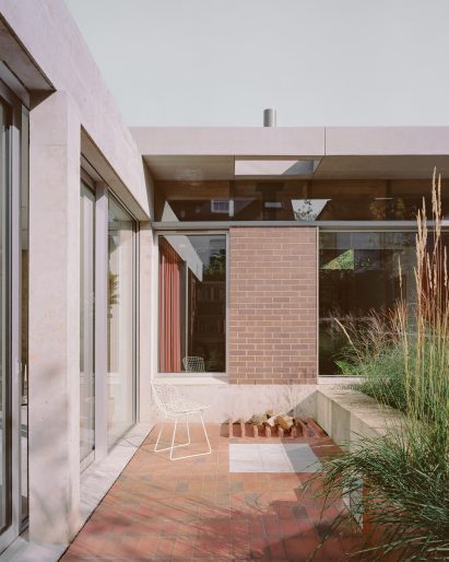 A courtyard garden