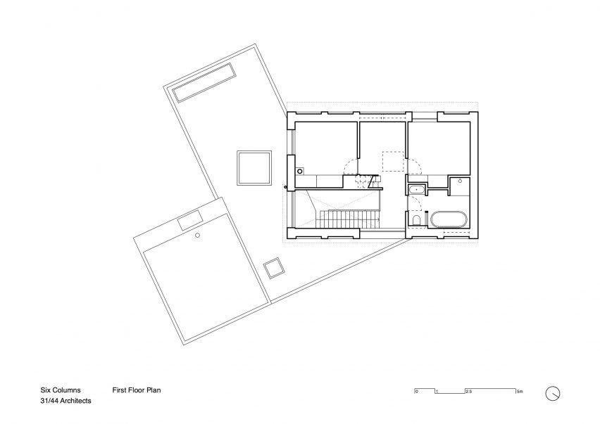 6 Columns house by 31/44 Architects plans