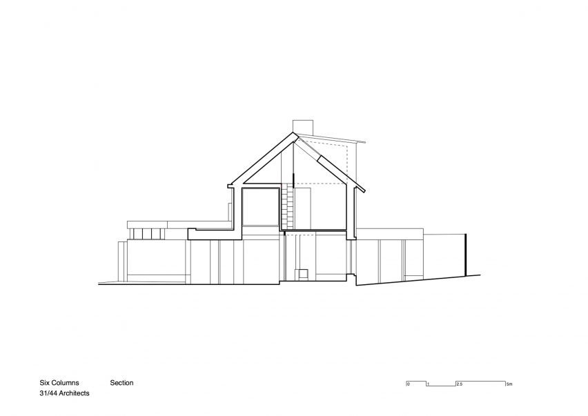 6 Columns house by 31/44 Architects plans