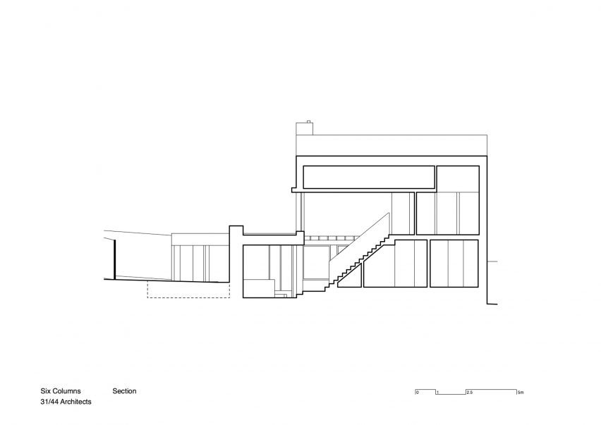6 Columns house by 31/44 Architects plans