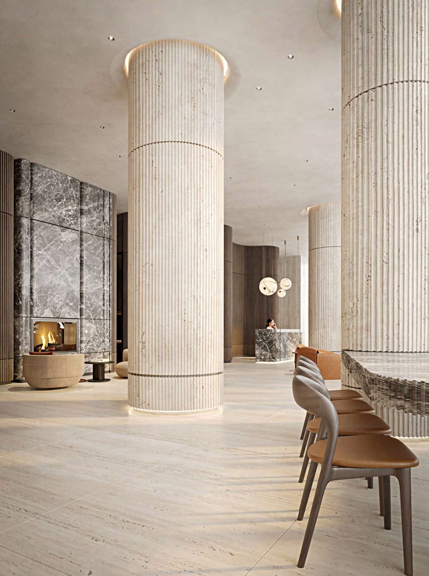 An apartment in a skyscraper