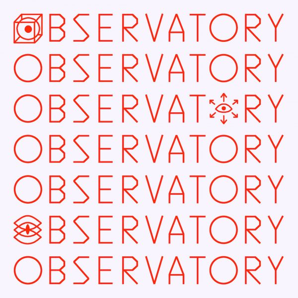 Graphic with the word "observatory" repeated