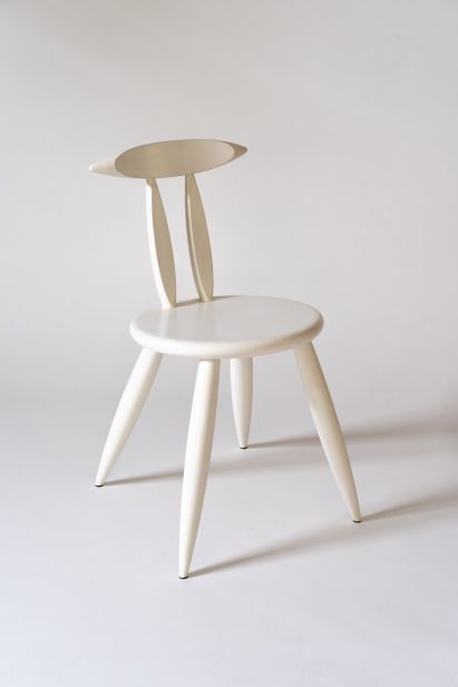 Photo of white wooden chair by Andrew Finnigan Works