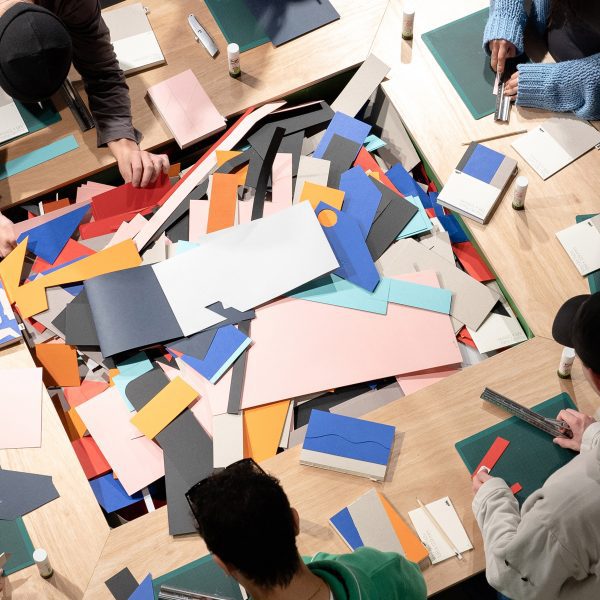 Photo of Pith workshop with paper