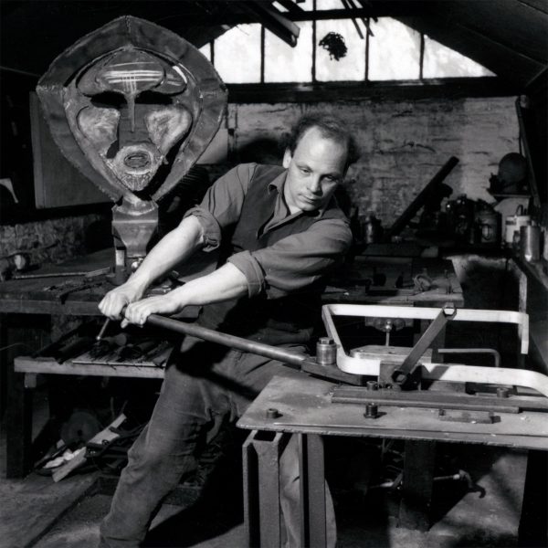 Photo of a person making furniture