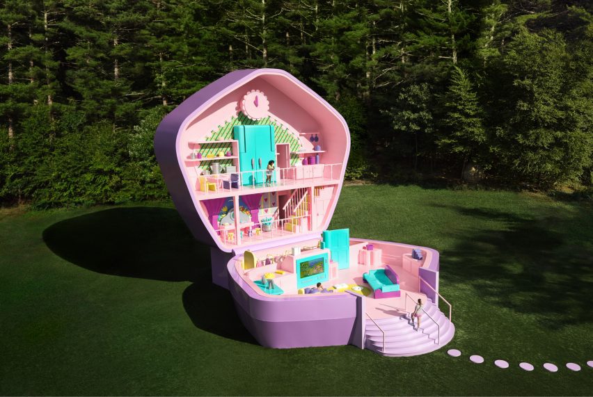 A life-size version of Polly Pocket
