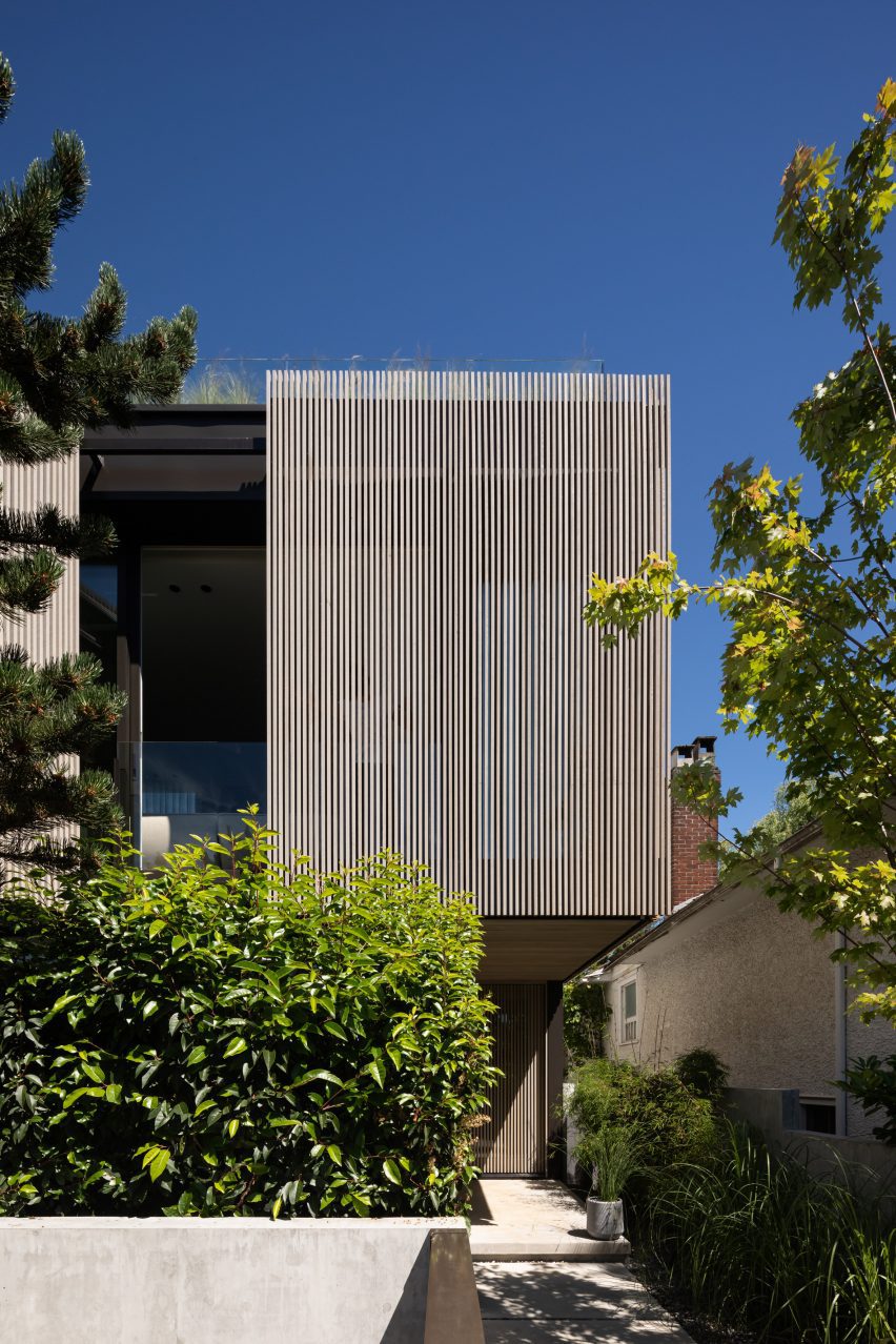 Wooden facade