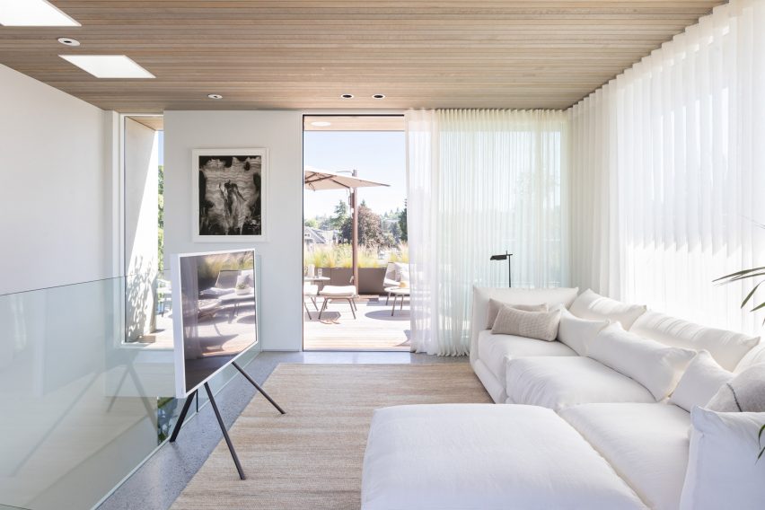White couch