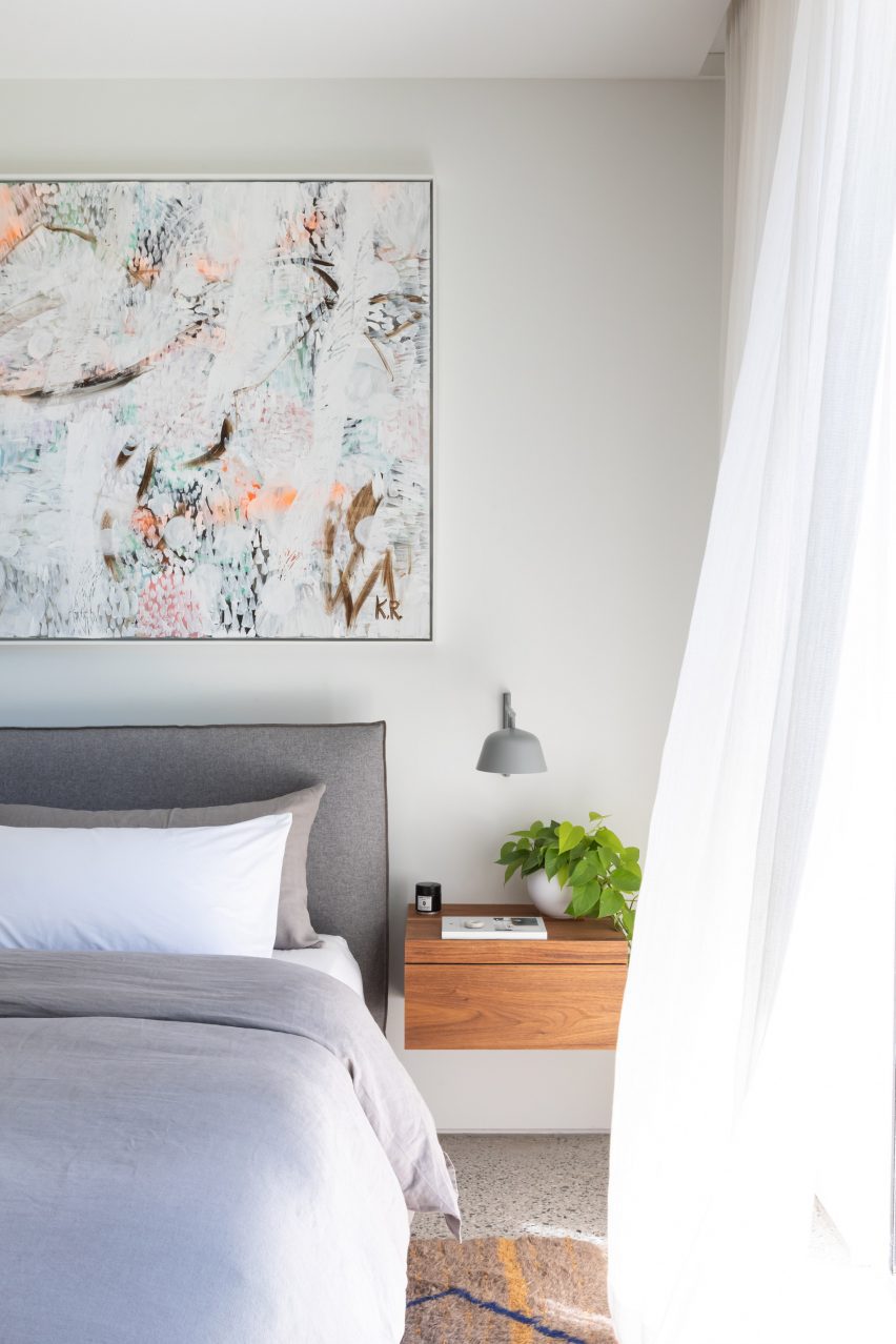Gray bed covers