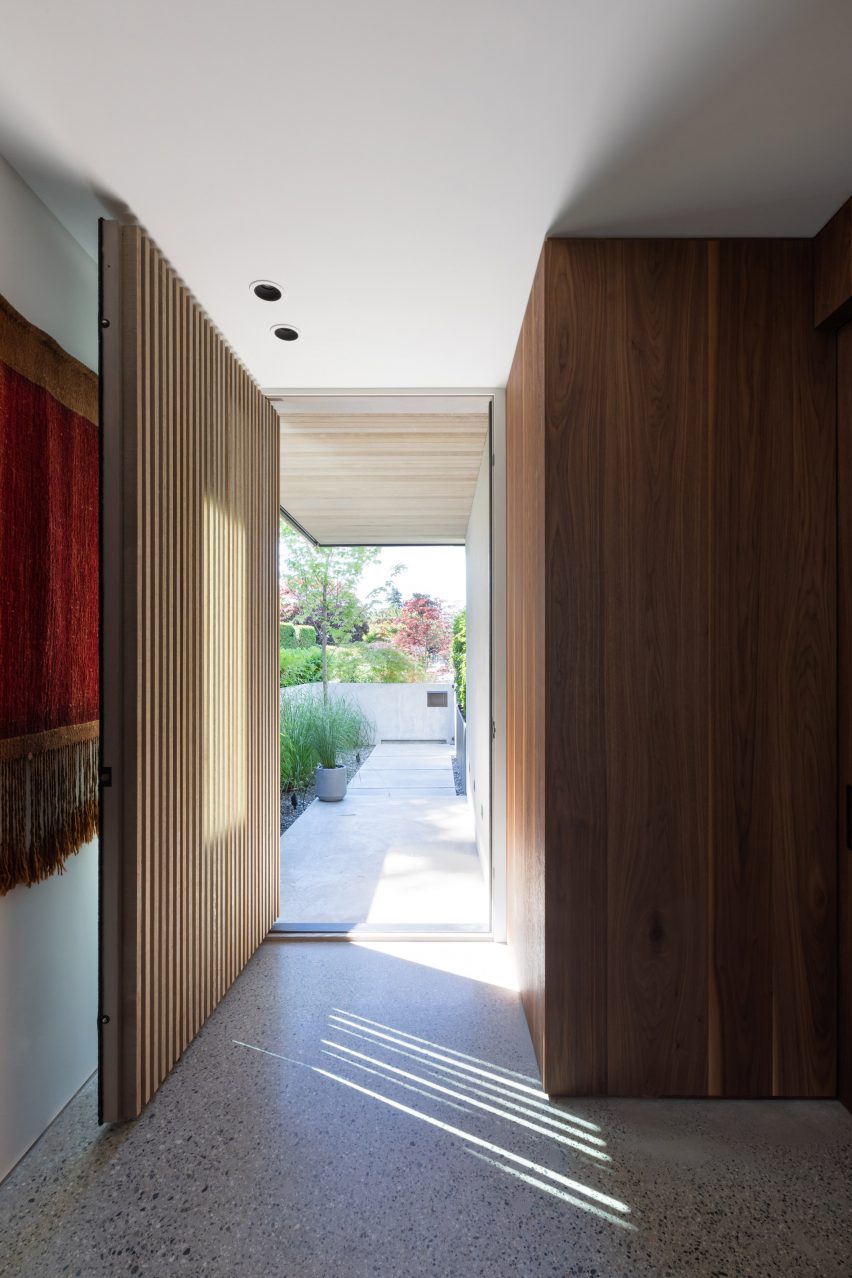 Wood hallway