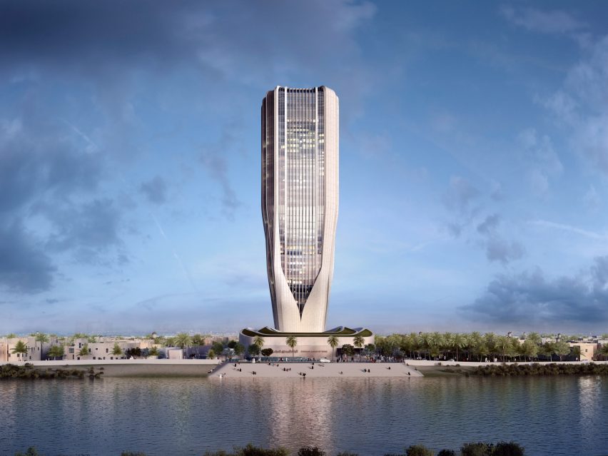 Render of Central Bank of Iraq by ZHA