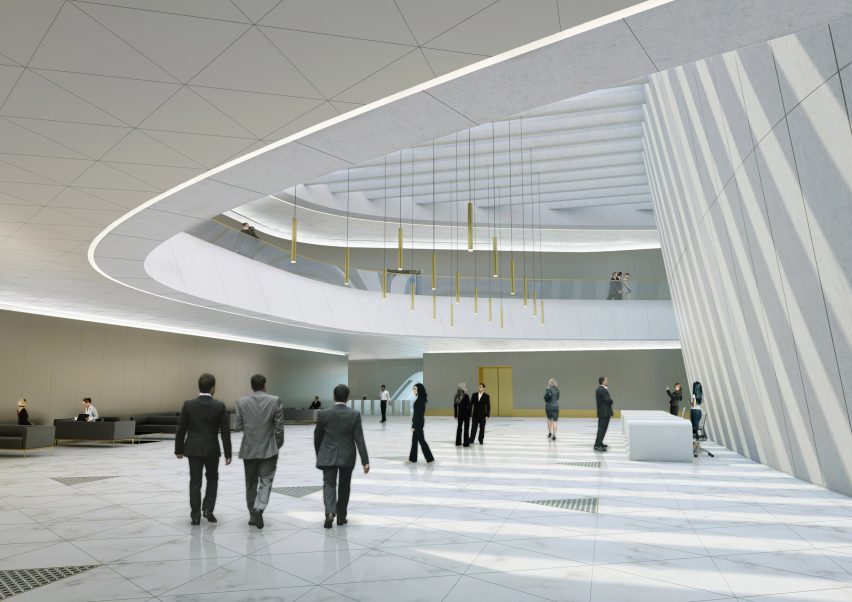 Render of Central Bank of Iraq by ZHA