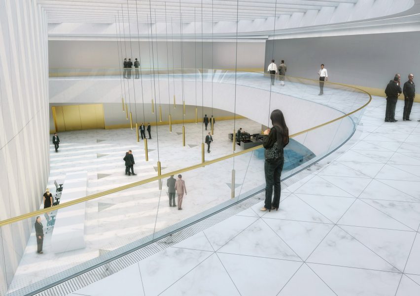 Render of Central Bank of Iraq by ZHA