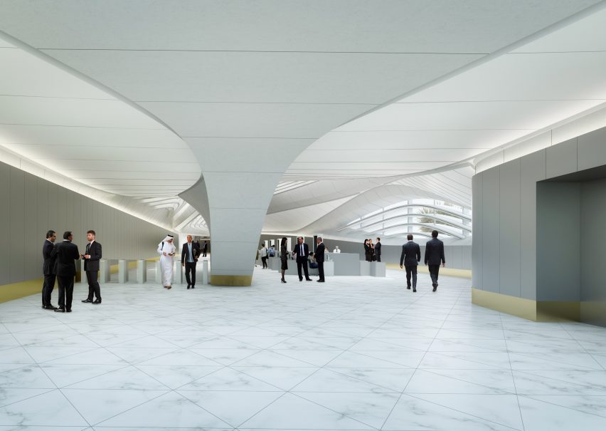 Render of Central Bank of Iraq by ZHA