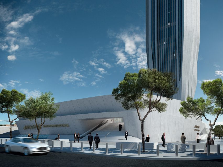 Render of Central Bank of Iraq by ZHA