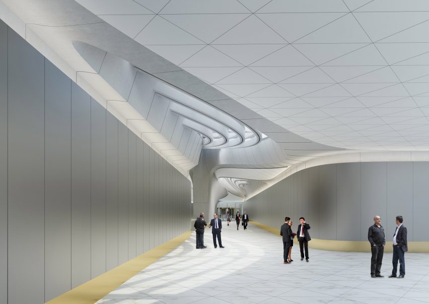 Render of Central Bank of Iraq by ZHA