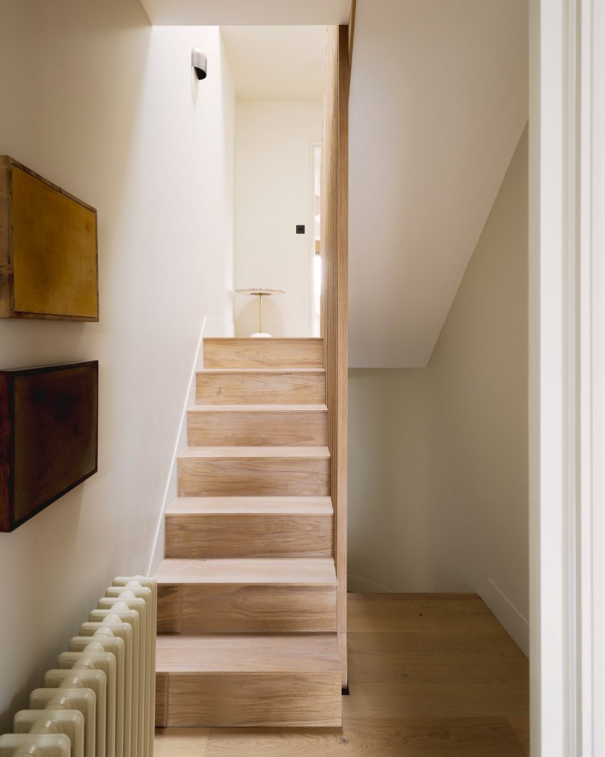 Staircase of Crystal Palace Road house by Benjamin Hale Architects