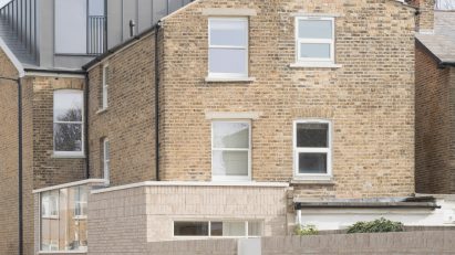 Exterior of Crystal Palace Road house by Benjamin Hale Architects