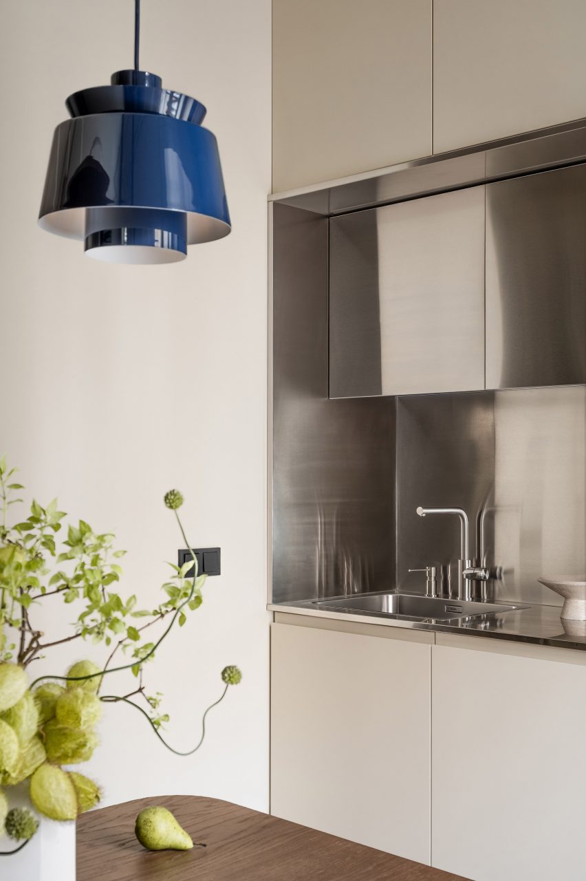 Kitchen interiors in Kyiv, Ukraine.