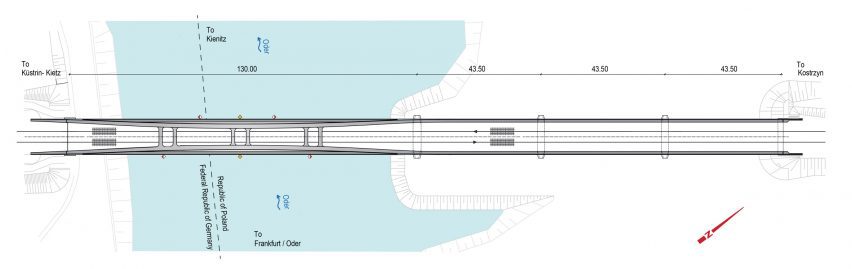 Plan of the Kustrin Kietz Rail Crossing