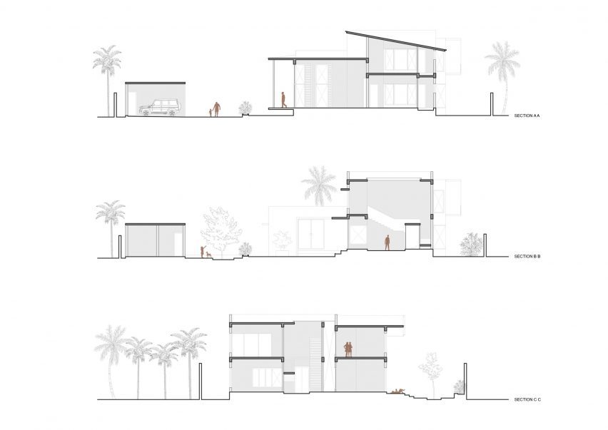 Section of A House in the Farm by Studio MOB