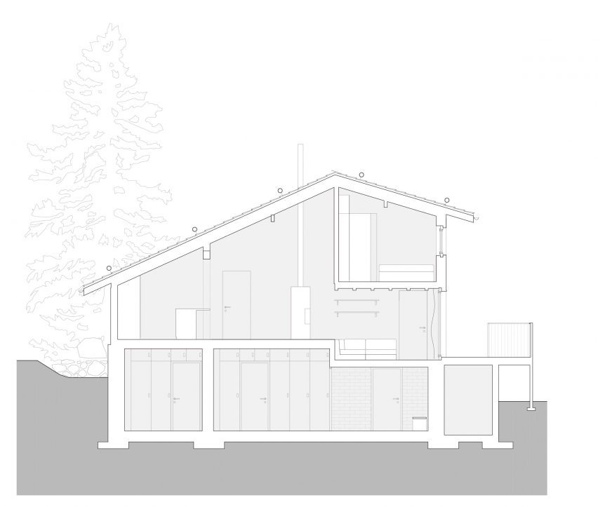 Section of PerfectDay House by Giona Bierens de Haan Architectures