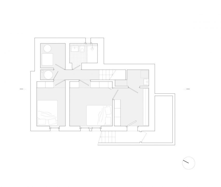 First floor plan of PerfectDay House by Giona Bierens de Haan Architectures