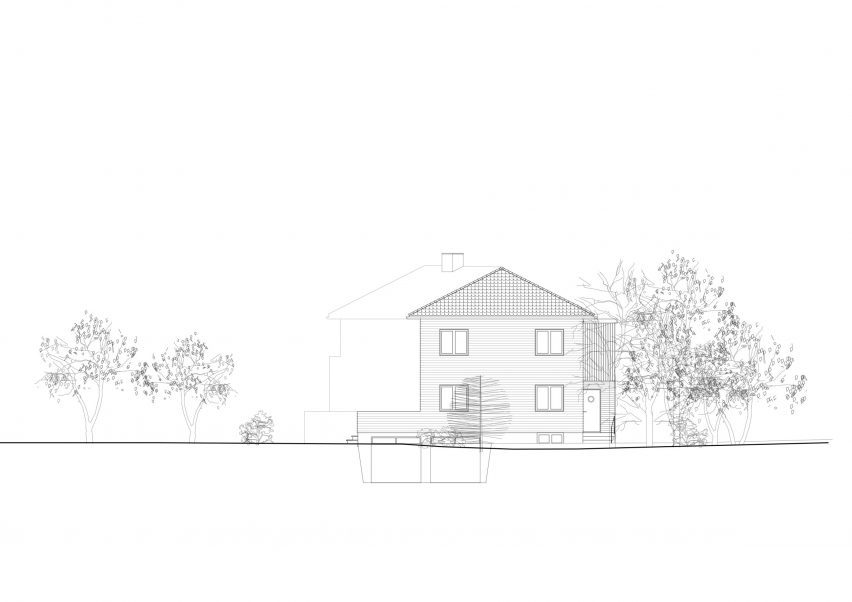 Elevation Dråpa by Vatn Architecture and Groma