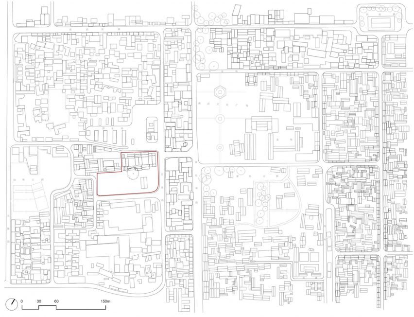 Location plan of Weishan Chongzheng Academy Bookstore by Trace Architecture Office