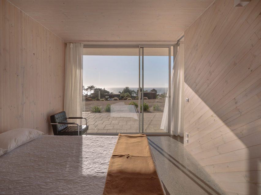 Bedroom with large window