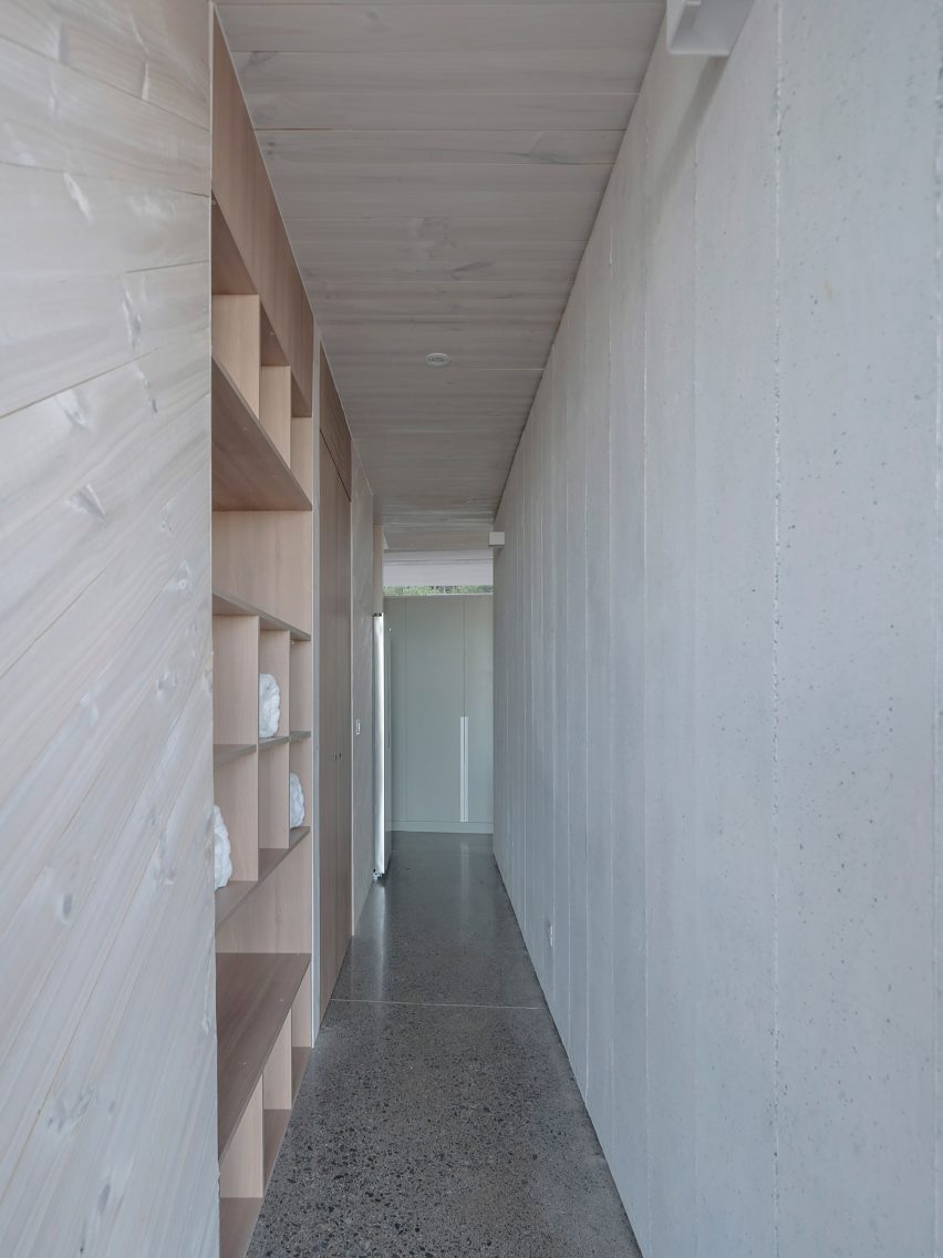Light wood hallway