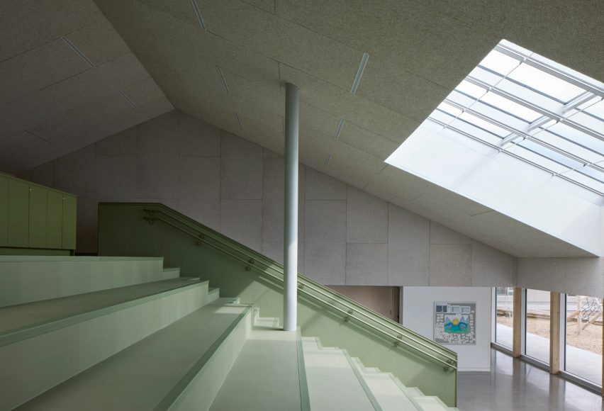 Pastel colored stairs