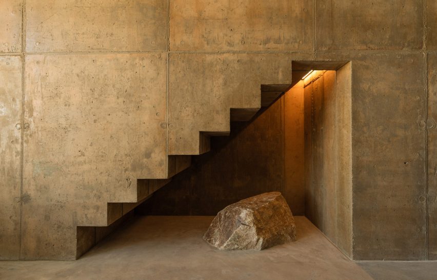 Concrete retreat in Mojave desert