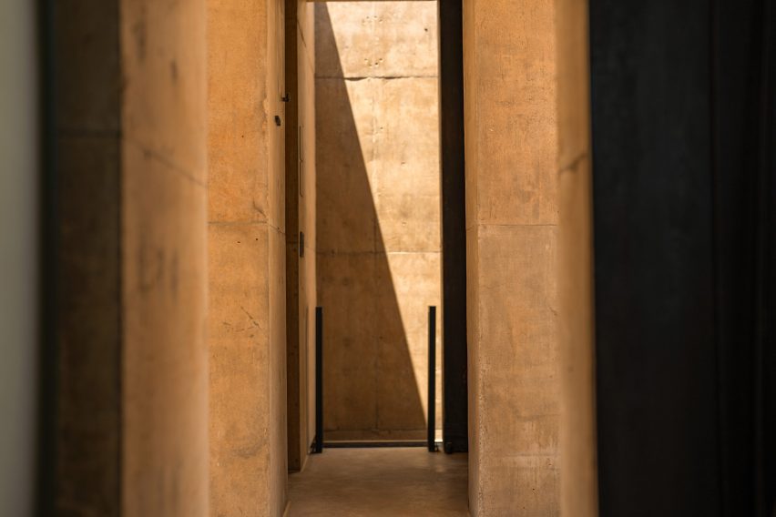 Concrete retreat in Mojave desert