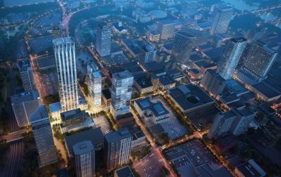 Nashville aerial view rendering