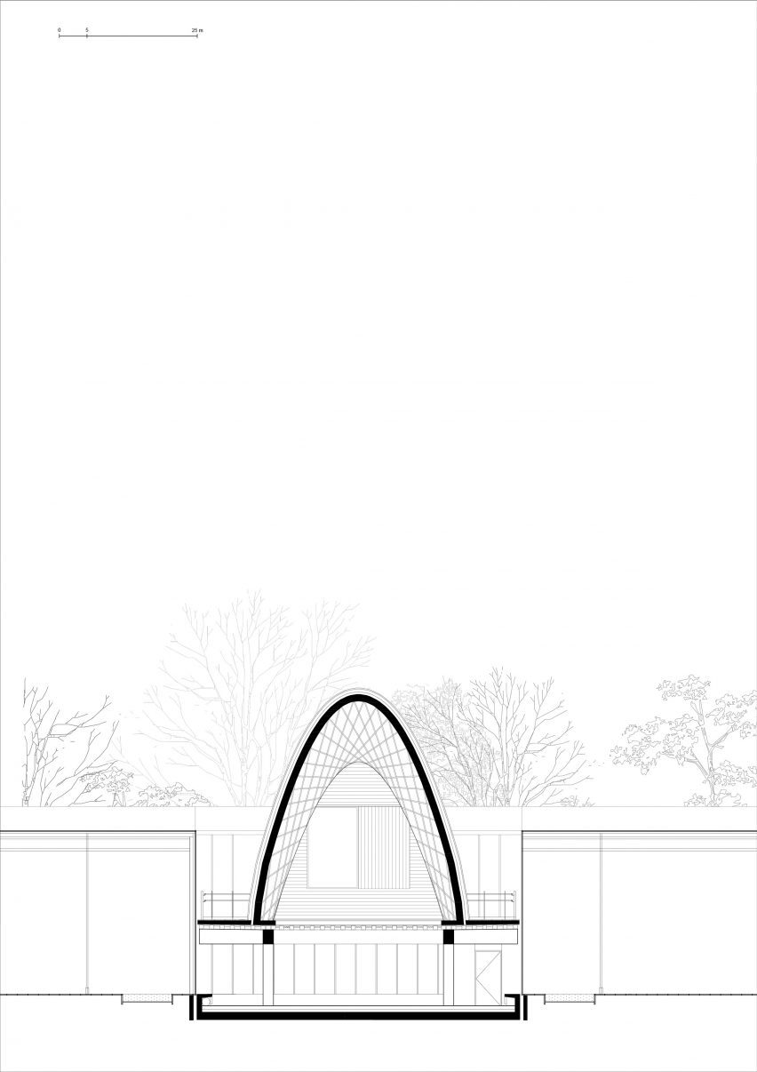 Section of Green Ark at Meise Botanic Garden by NU Architectuuratelier and Archipelago