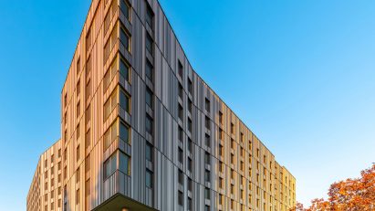 Building with pointy corner