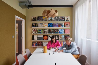 Meeting room in Hawkins\Brown office