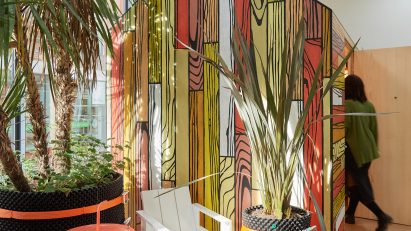 Hut, the Richard Woods cabin in Hawkins\Brown office
