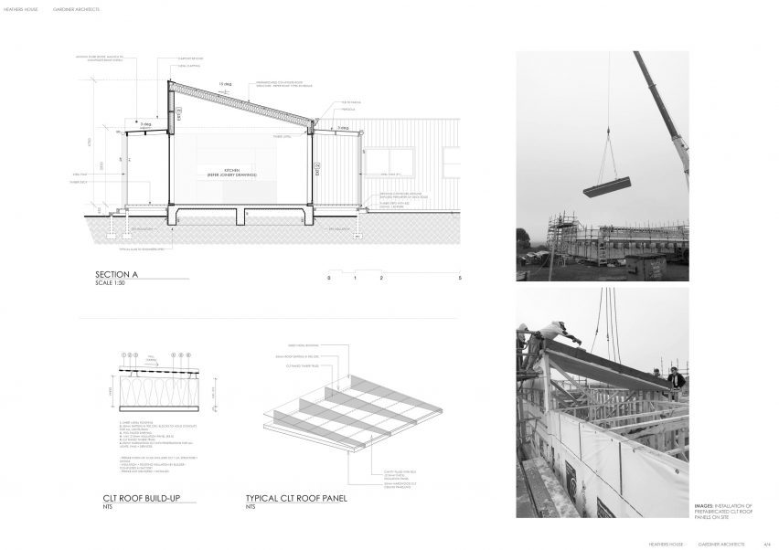 Section of Heather's Off-Grid House by Gardiner Architects