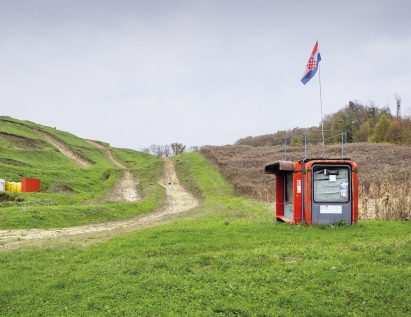Modernist kiosk in Croatia