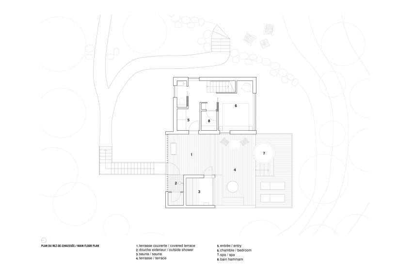 Floor plan of La Cime by Naturehumaine