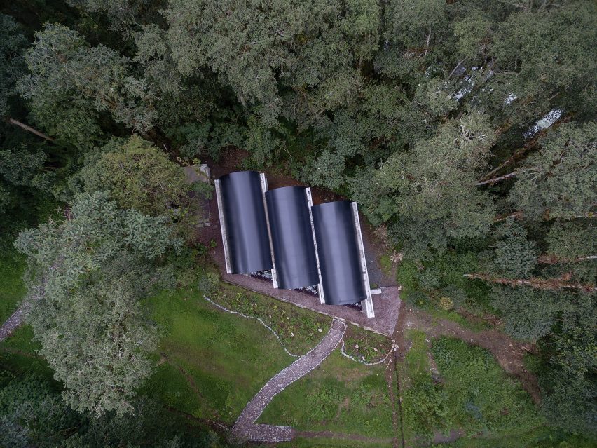 Structures with barrel roofs