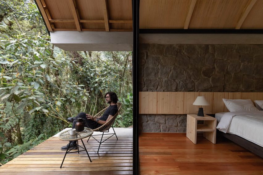 Person sitting on deck