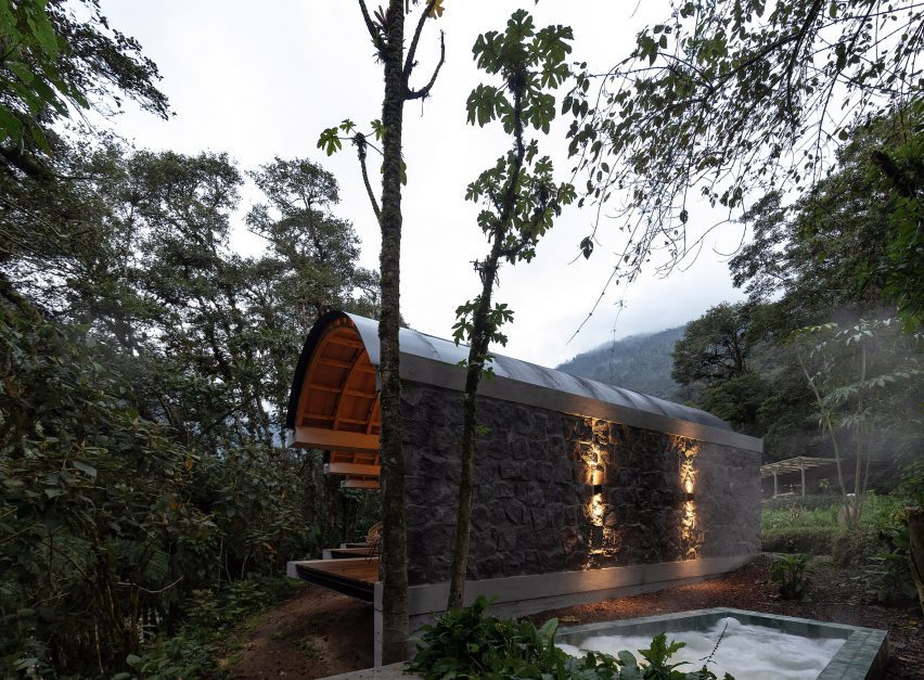 Stone building in jungle